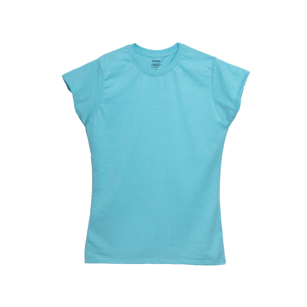 T-Shirt Blend Combed Cuello Redondo Mujer