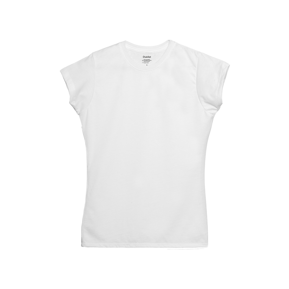 T-Shirt Blend Combed Cuello Redondo Mujer