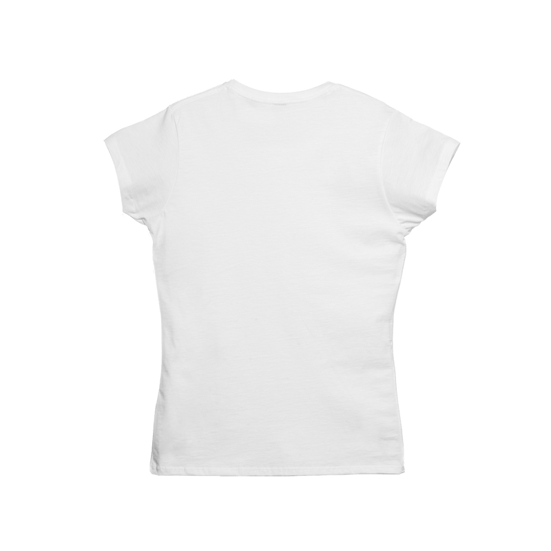 T-Shirt 100% Algodón Peinado Cuello Redondo Mujer