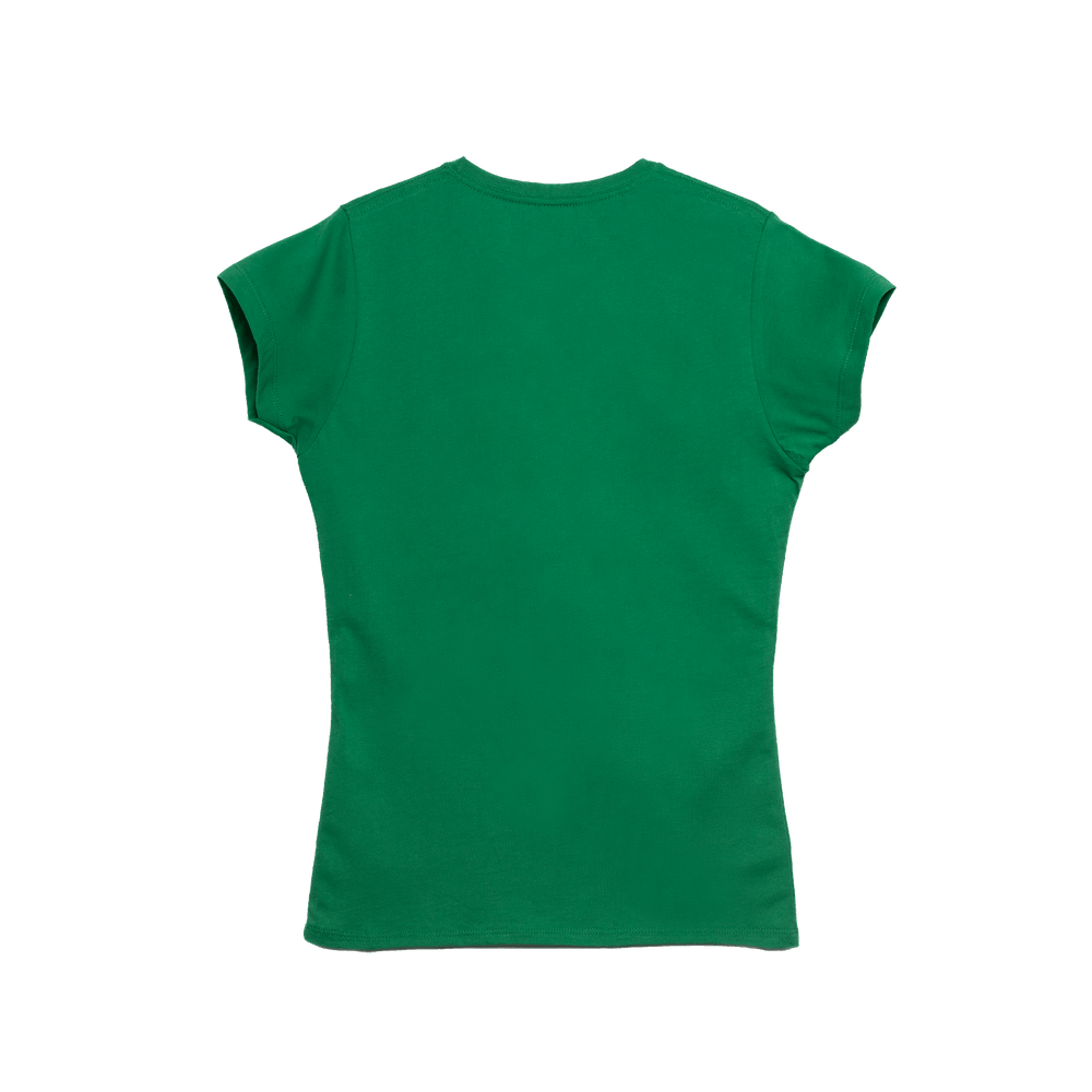 T-Shirt 100% Algodón Peinado Cuello Redondo Mujer