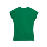 T-Shirt 100% Algodón Peinado Cuello Redondo Mujer
