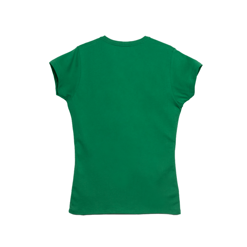 T-Shirt 100% Algodón Peinado Cuello Redondo Mujer