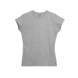 T-Shirt 100% Algodón Peinado Cuello Redondo Mujer