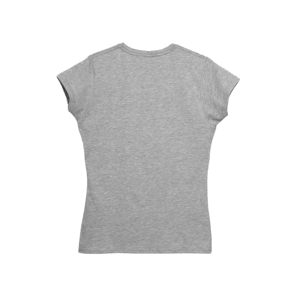 T-Shirt 100% Algodón Peinado Cuello Redondo Mujer