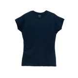 T-Shirt 100% Algodón Peinado Cuello Redondo Mujer