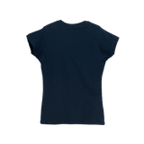 T-Shirt 100% Algodón Peinado Cuello Redondo Mujer