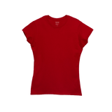 T-Shirt 100% Algodón Peinado Cuello Redondo Mujer