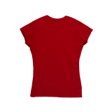 T-Shirt 100% Algodón Peinado Cuello Redondo Mujer