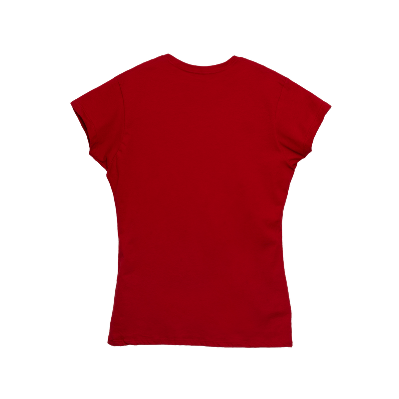 T-Shirt 100% Algodón Peinado Cuello Redondo Mujer