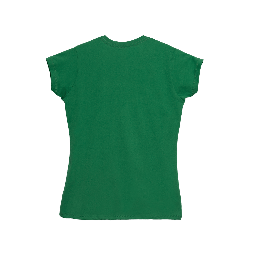 T-Shirt 100% Algodón Peinado V-Neck Mujer