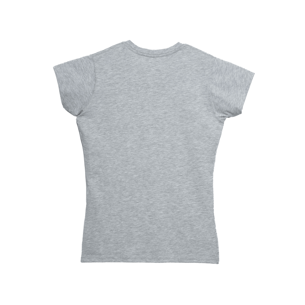 T-Shirt 100% Algodón Peinado V-Neck Mujer