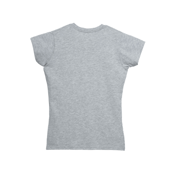 T-Shirt 100% Algodón Peinado V-Neck Mujer