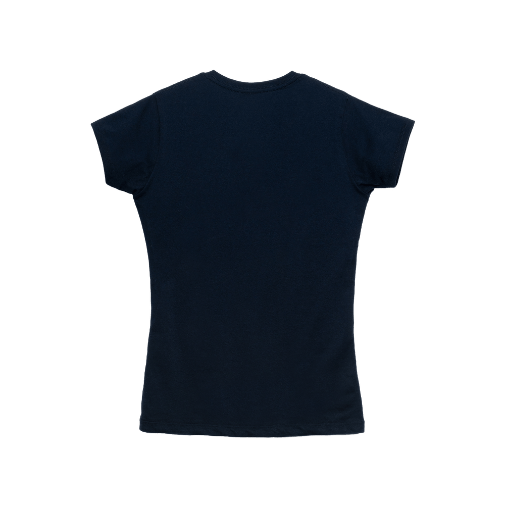 T-Shirt 100% Algodón Peinado V-Neck Mujer