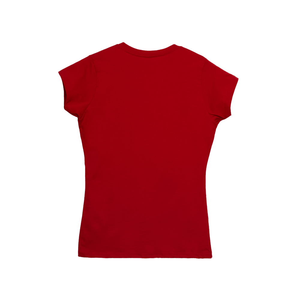 T-Shirt 100% Algodón Peinado V-Neck Mujer