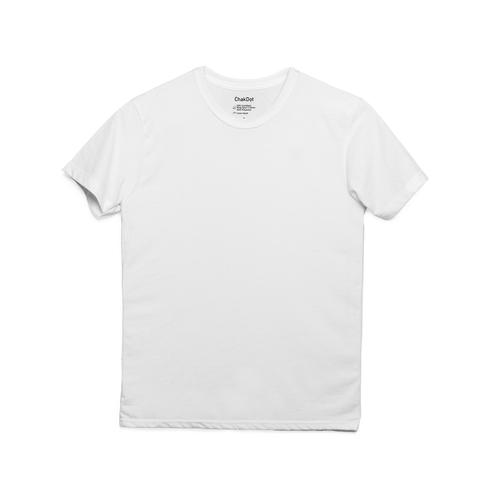 T-Shirt Blend Combed Cuello Redondo Hombre