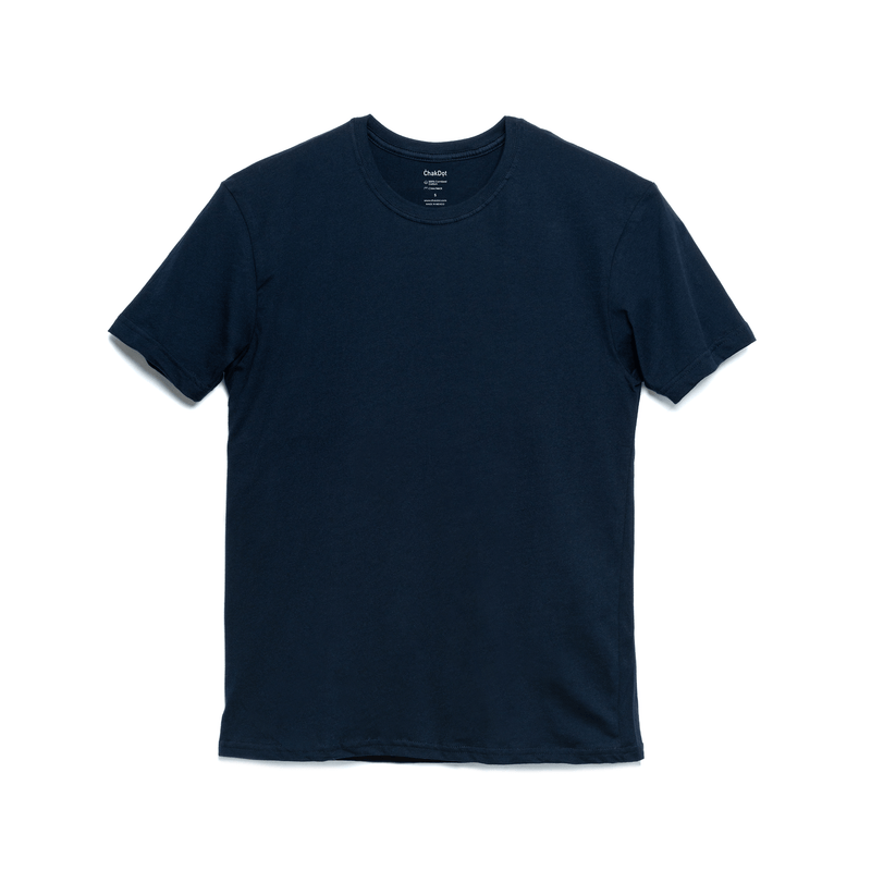 T-Shirt 100% Algodón Peinado Cuello Redondo Hombre