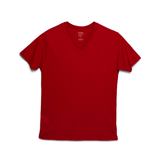 T-Shirt 100% Algodón Peinado V-Neck Hombre