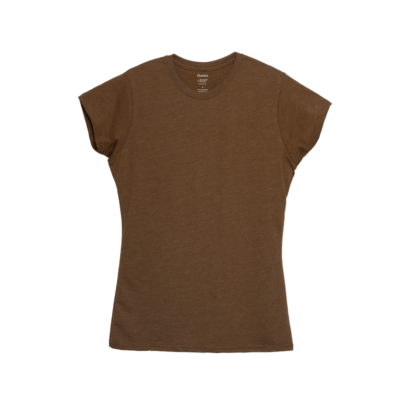 T-Shirt Triblend Cuello Redondo Mujer
