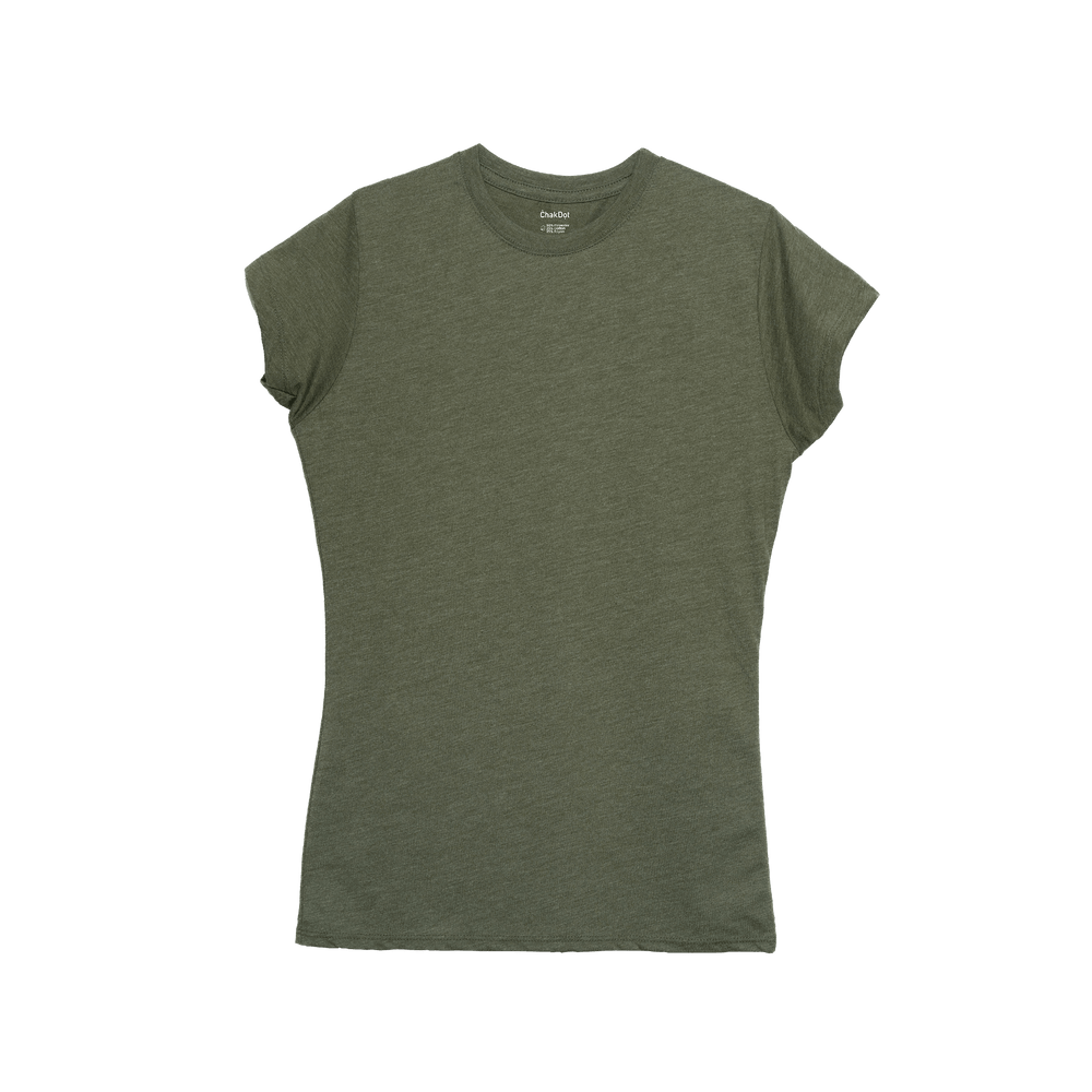 T-Shirt Triblend Cuello Redondo Mujer