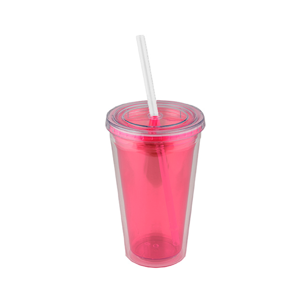 Vaso de Doble Pared con Popote