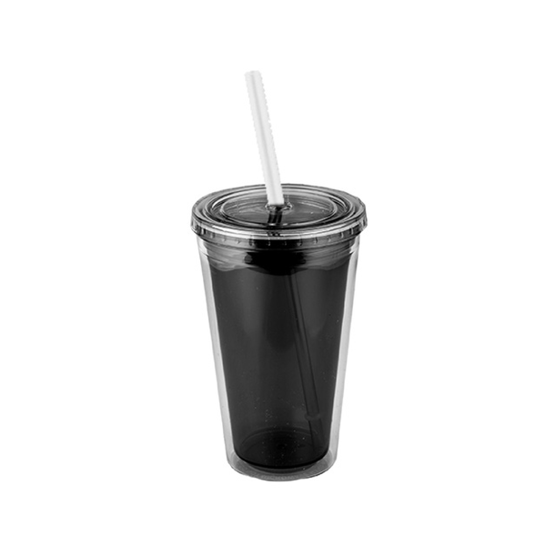 Vaso de Doble Pared con Popote